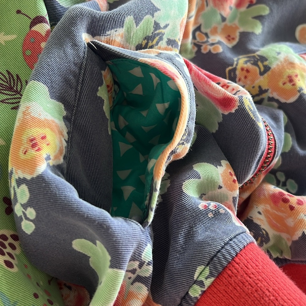 Matilda Jane 435 Cabin Night Floral Raglan Tween Jacket Girls Size 10 - Picture 5 of 9